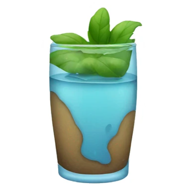 vaso de agua  sticker