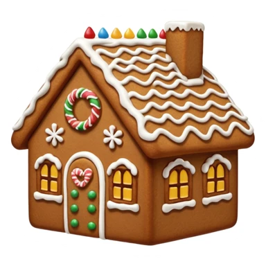 gingerbread house biscuit sticker