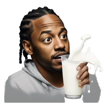 Kendrick lamar spilling milk over him sticker