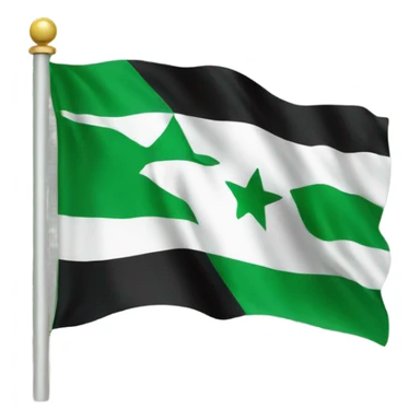 Syria green flag sticker