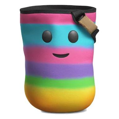 a colorful chalk bag sticker