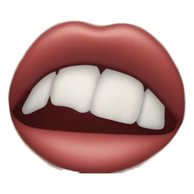 lipbite emoji  sticker