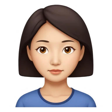asian mother face sticker