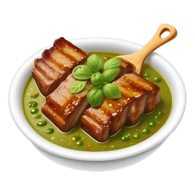 Mexican salsa verde with ribs sticker