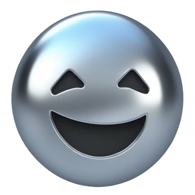 Full chrome TikTok 3d logo sticker