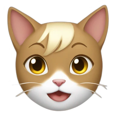 Catgirl peeking sticker