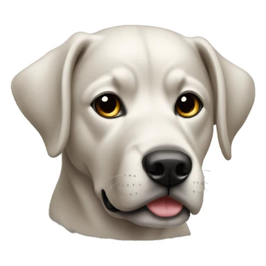 Perro de color negro con una preñada parada y la otra no  sticker