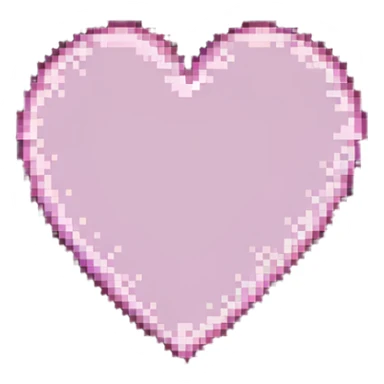 pink pixelated heart sticker