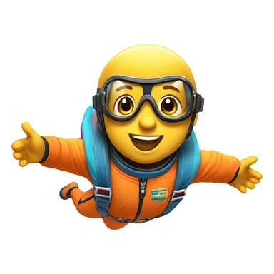 Baby skydiving sticker