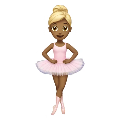 Ballerina with a tutu and Blonde hair sticker