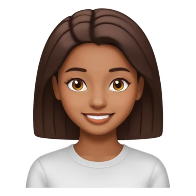 Hazme varios emojis aesthetic pero que sea de una chica morena aesthetic clean girl sticker
