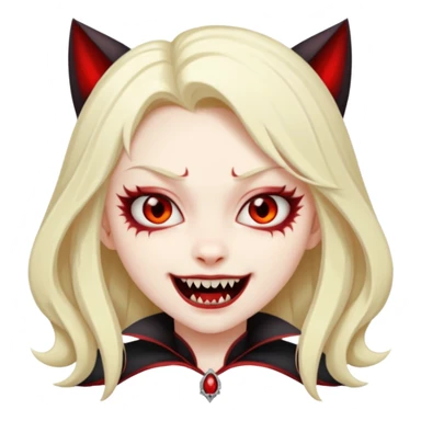 neko-girl vampire sticker