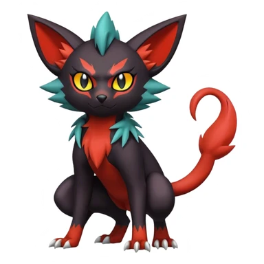 Noivern-Litten-Zorua full body sticker