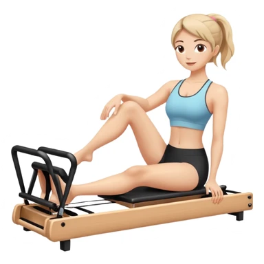 girl pilates reformer  sticker