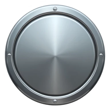 shiny steel shield sticker