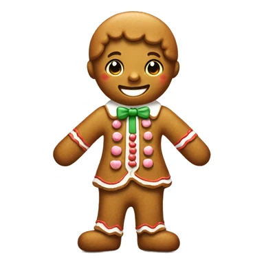 preppy cute gingerbread man sticker
