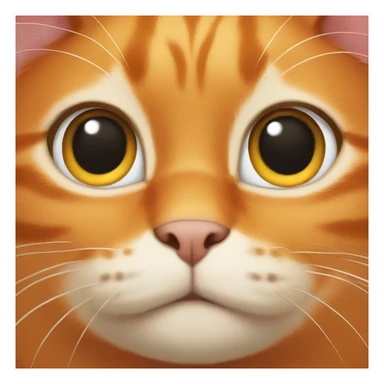 Far Orange cat sticker