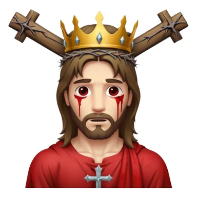 Jesus hanging on the cross sticker