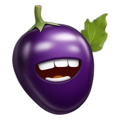 Aubergines dans pêche  sticker
