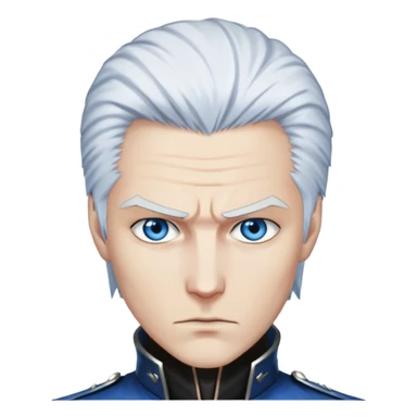 Vergil, a character from series of games "Devil may cry" sticker