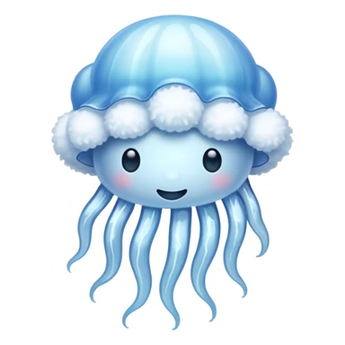 jellyfish shaped cloud sticker
