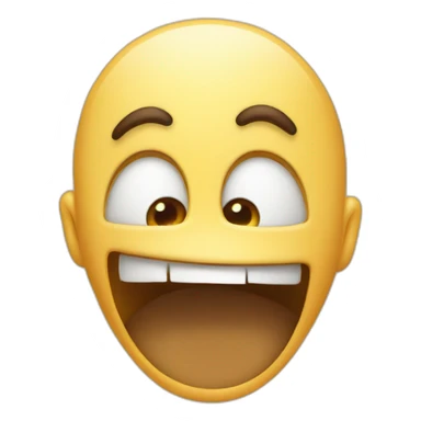 Emoji surprised shush sticker
