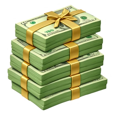 GIGANTIC STACK OF MONEY sticker