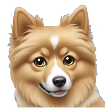 Spitz-blackhair-taill sticker