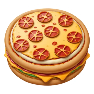 Pizza macaron sticker
