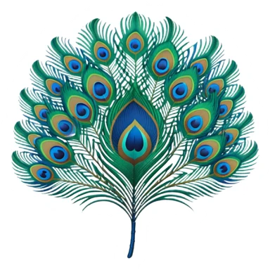 Peacock Feather small  sticker