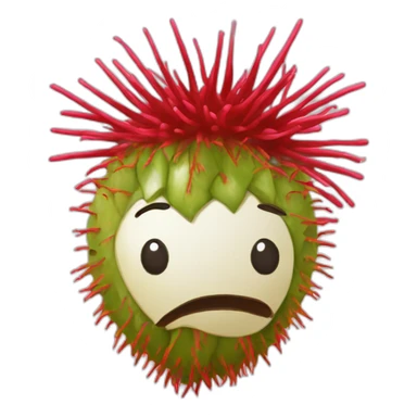 Rambutan with tudong sticker
