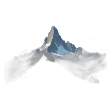 Un patou à côté d’une montagne sticker