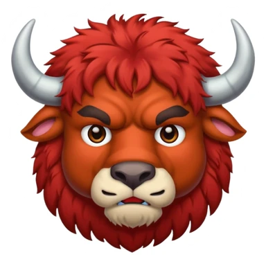 red buffalo  sticker