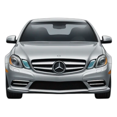 mercedes front view sticker