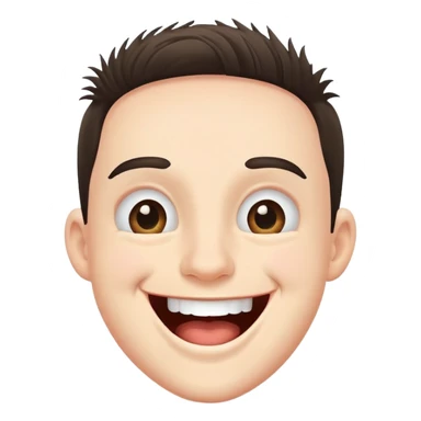 laughing boi with lashes  sticker