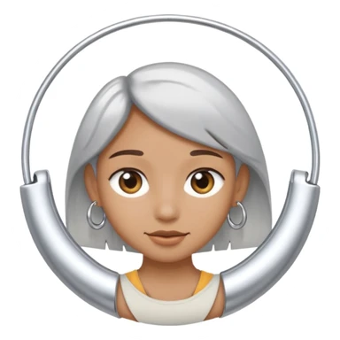 Hoop piercing  sticker