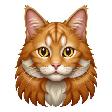 maine coon roux et gris rayé sticker