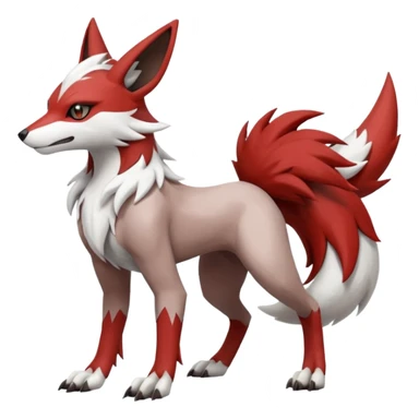 Meloetta-Zangoose-Lycanroc-Sergal-Pokémon-Fakémon-fusion-hybrid-creature sticker