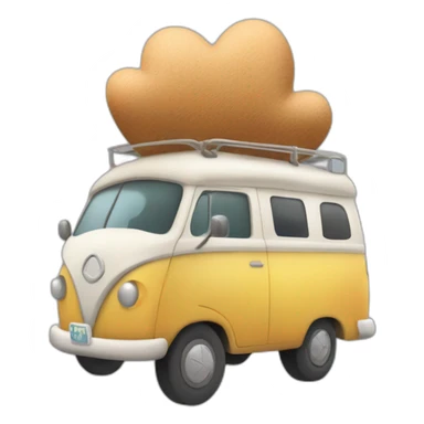 une personne dans un van un road trip fesant un bisous (je ve voir un coeur) sticker