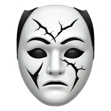 Theatre mask tragedy sticker