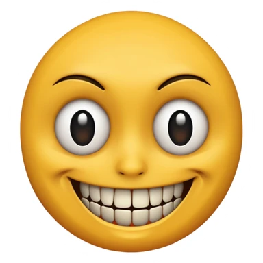 Creepy smile sticker