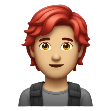 persona masculina con cabello rojo  sticker