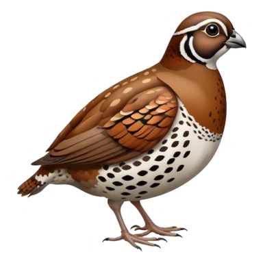 bobwhite quail, simple and colorful sticker
