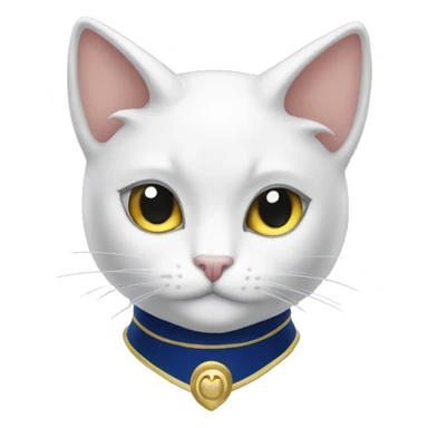 Luna cat from sailor moon sticker
