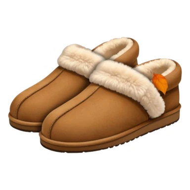 cozy autumn ugg slippers sticker