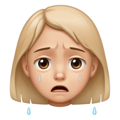 Crying 10 year old sticker