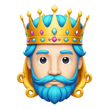 Create King Of Arts logo sticker