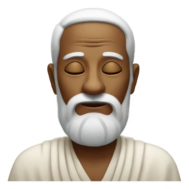 Old Yogi in deep meditation sticker