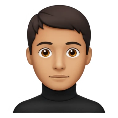 man in turtle neck sticker