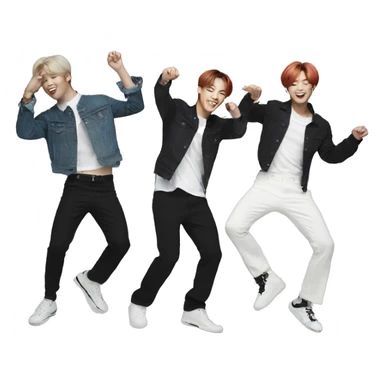 bts kpop group dancing  sticker